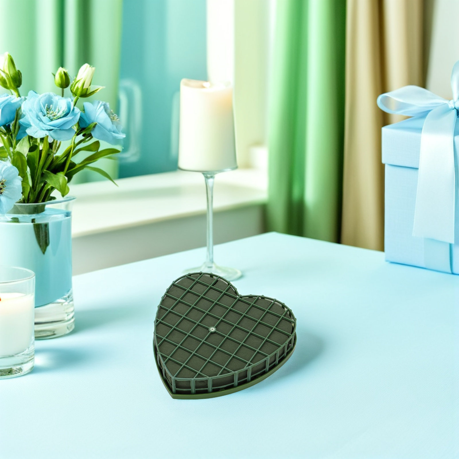 2 Adet Kalp Şeklinde Çiçek Sün - Bouquet Holder Foam incelemesi ve fiyatı