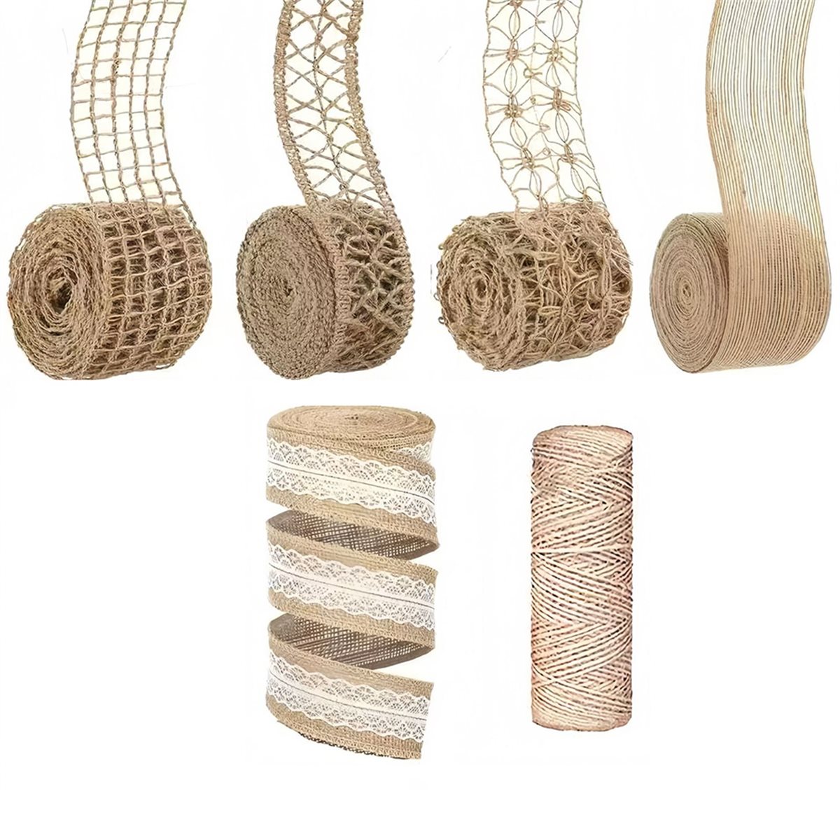 5 Rulo 13ft Jüt Kurdele, Kablo - Twine Jute Natural incelemesi ve fiyatı